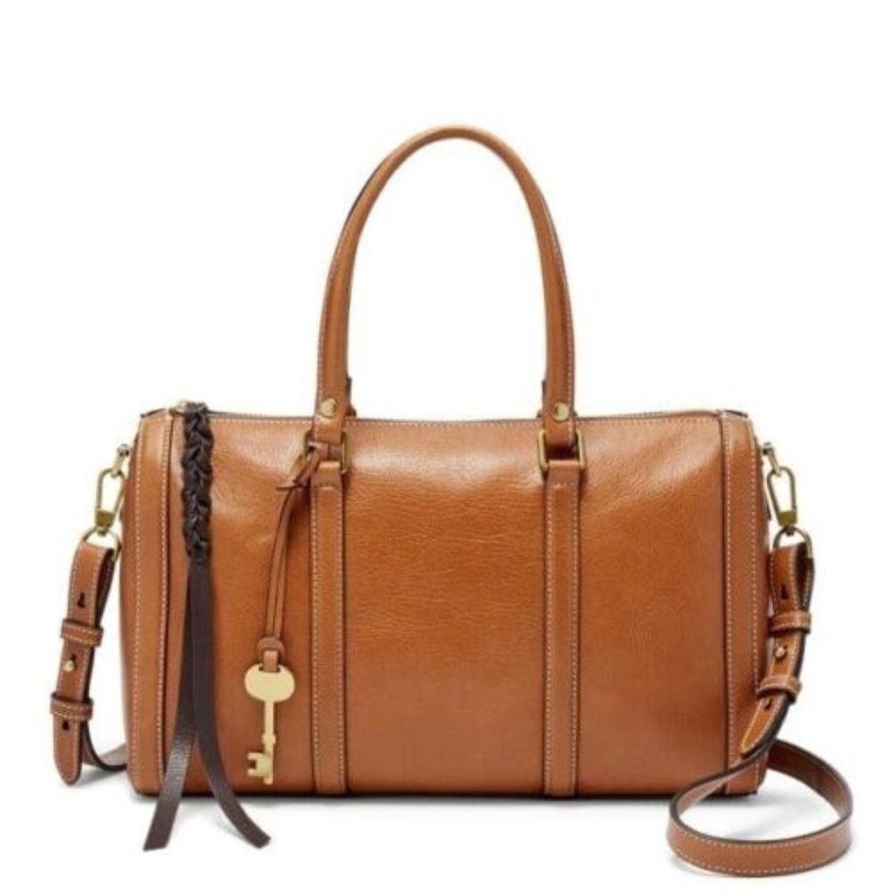 Fossil Kendall Satchel Saddle Tan Leather